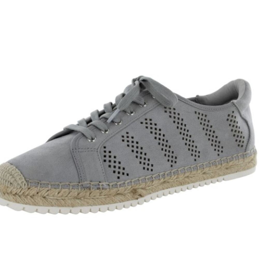 Marc Fisher Shoes Sneaker Casual Baila Lace Up Perforated Espadrille sz 8.5